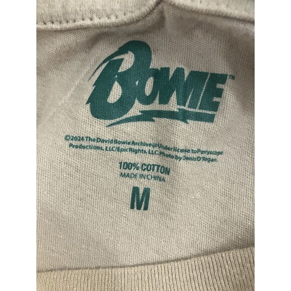 David Bowie M Tan Let’s Dance Graphic T-Shirt Rock Concert Music Band Tee - Picture 6 of 6